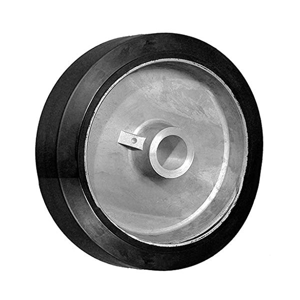 8"x2" Supreme Rubber Wheel, 800 lbs Capacity, Replacement Caster